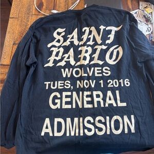 Kanye West Black Saint Pablo Tour Long Sleeve Shirt